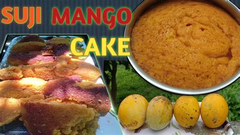 Suji Mango Cake In Kadhai Eggless Cake Without Essence Condensed