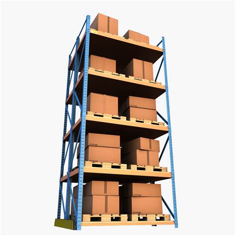 Warehouse Shelf 3d Model 19 Max Obj Free3d