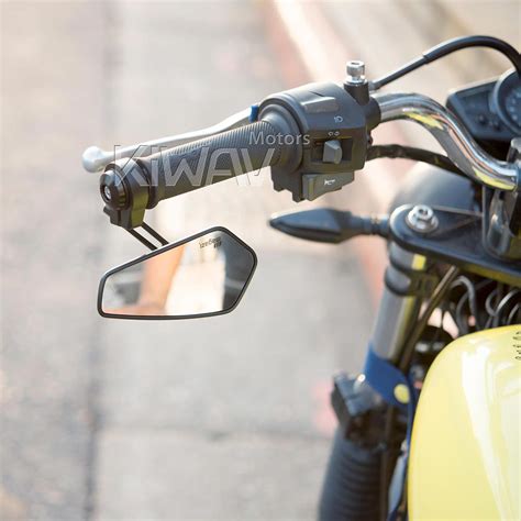 Mirrors Blade Black Bar End Mirrors For Royal Enfield Interceptor