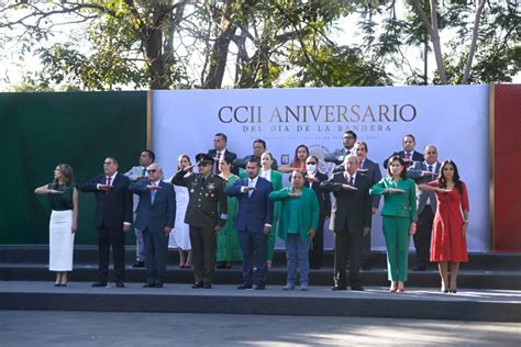 Conmemora Ejecutivo Estatal Ccii Aniversario Del D A De La Bandera