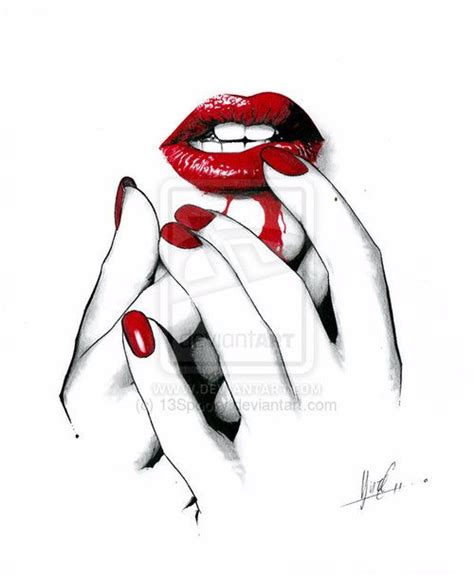 Red Lips Drawing at PaintingValley.com | Explore collection of Red Lips ...