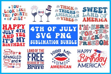 Th Of July Svg Png Sublimation Bundle Graphic By Trendycreative