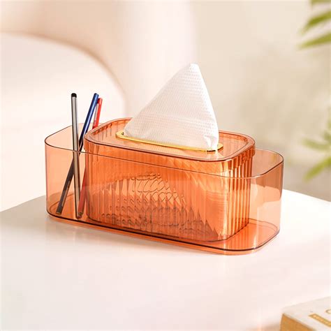 Tissue Paper Holder With Organizer Amber Online Premium Tissue Box