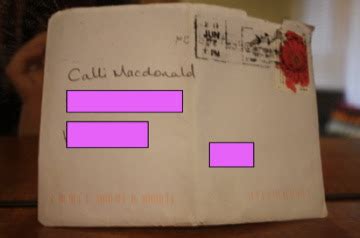 ...The Four Sisters...: Stamped, Self-Addressed Envelope