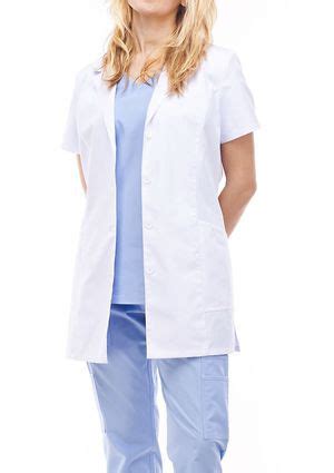 Медицинский халат короткий с коротким рукавом, женский | Doktoram.com