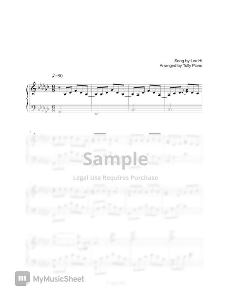 LEE HI (이하이) - HOLO (홀로) (2 sheets) Sheets by Tully Piano