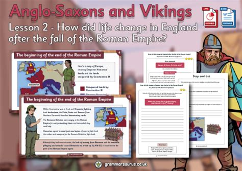 Year History Anglo Saxons And Vikings How Did Life Change In