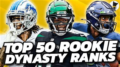 Top Rookie Dynasty Rankings Fantasy Football Youtube