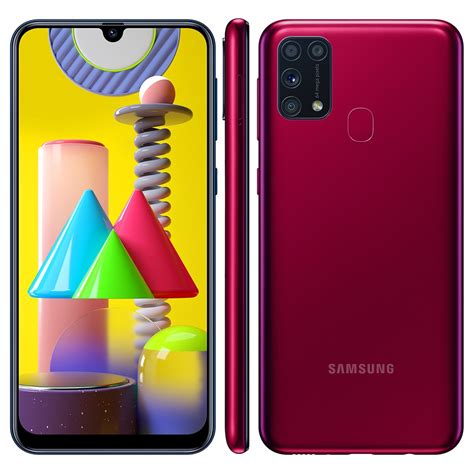 Smartphone Samsung Galaxy M Rosa Gb Gb Ram Tela Infinita De