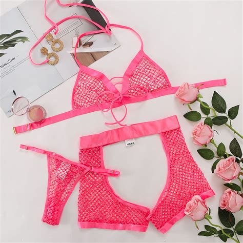 Sexy Nude Lingerie Nude Women S Outfits Neon Pink Lingerie You Can