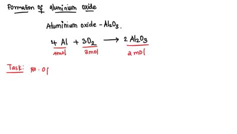 Solved Calculate The Number Of Moles Of Aluminum Atoms That Will React