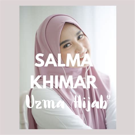 Jual Salma Khimar By Uzma Hijab Slit On Khimar Malaysia Hijab