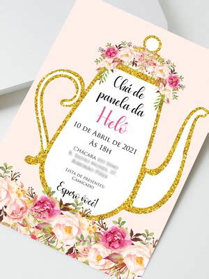 Convite Ch De Lingerie Panela Digital Elo