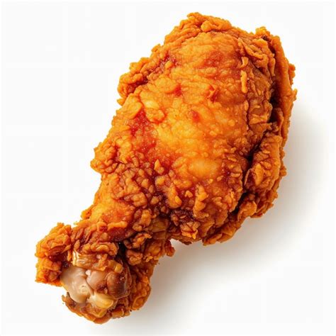 Golden Brown Fried Chicken Drumstick Premium AI Generated Image