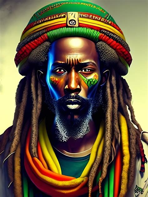 Rasta Man Disappointed In The Systems Of The West By Humble Homage