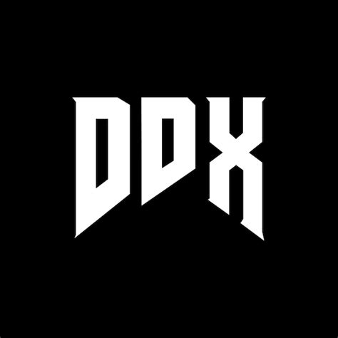 premium vector ddx letter logo design  technology company ddx logo