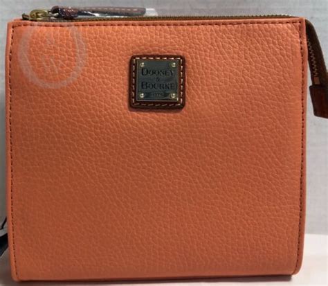 NWT Dooney Bourke Apricot North South Janine Crossbody 18288V S128