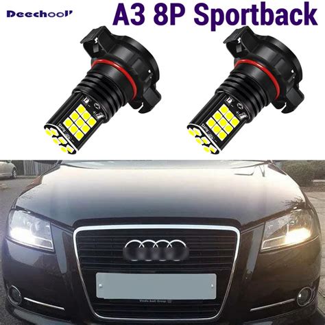 CANBUS H16 5202 PS19W PSY24W P21W 1156 LED Bulbs For AUDI A3 8P