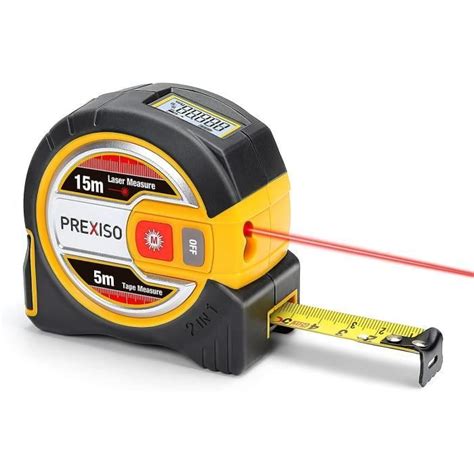 Télémètre Laser 2 En 1 Mètre Ruban Laser Avec Rétroéclairage Lcd