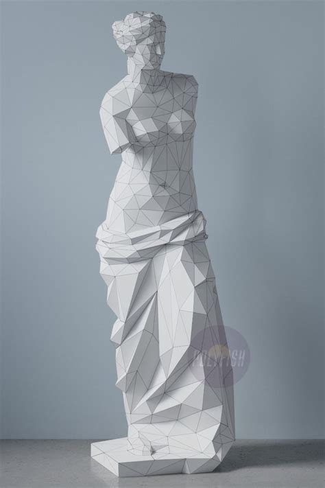 DIY Venus De Milo Template Papercraft PDF Crealandia Venus De Milo