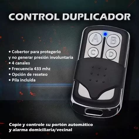 Control Remoto Llavero Copiador Para Porton Auto Alarma Etc En Venta En