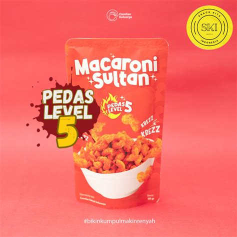 Jual Snack Kita Macaroni Sultan Pedas Level 5 50 Gram Jajanan Viral