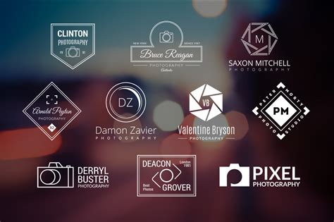 10 Photography Logos Vol 12 Logo Templates On Creative Market