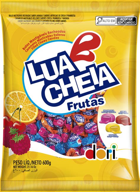 Bala Lua Cheia Frutas 600g Dori Alimentos S A