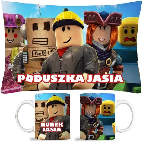 Artcrop Pl Zestaw Kubek Poduszka Roblox Prezent Mikołajki Ceny i