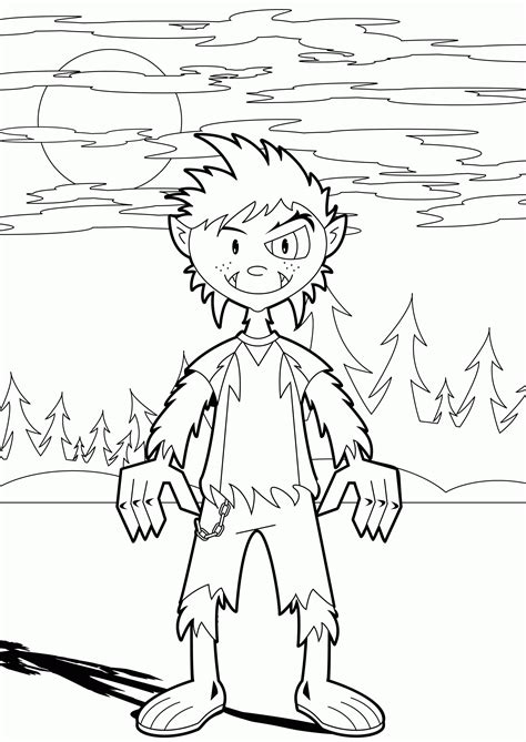 Werewolf Coloring Pages