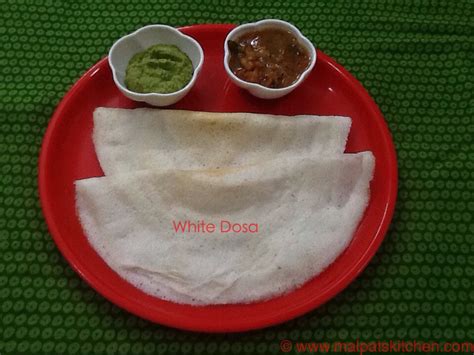 White Dosa Raw Rice Dosarice Crepes And Tomato Onion Gothsu Malpats