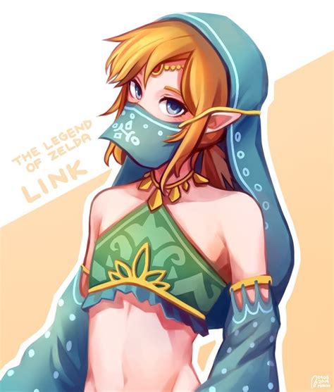 Legend Of Zelda Breath Of The Wild Art Link In Gerudo Vai Disguise Botw Mminew Legend