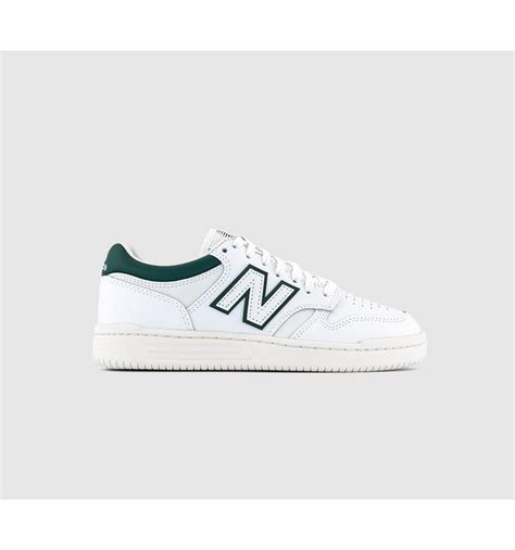 New Balance Bb480 Trainers White Green Mens Trainers