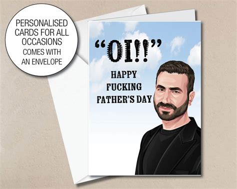 Roy Kent Fathers Day Card Funny Rude Fathers Card Dad Grandad Step Dad