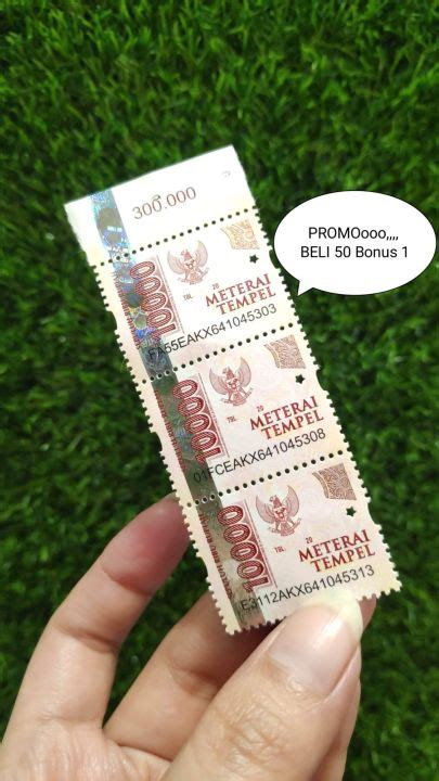 Materai 10000 Meterai Matrei Matrey Benda Tempel 10000 Lazada