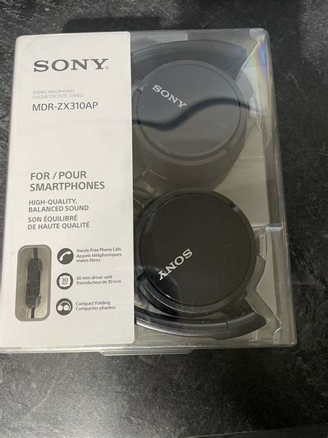 Sony Mdr Zx310ap Zx Series Wired On Ear Headphones With Mic Black 27242869660 Ebay