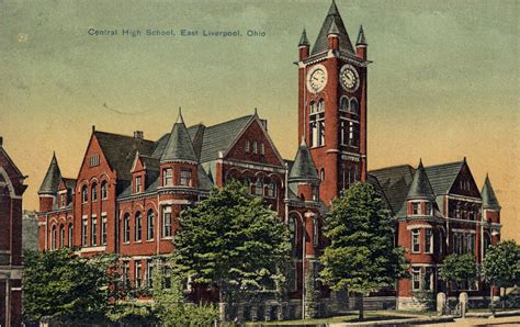 Historic Clock Tower in East Liverpool, Ohio