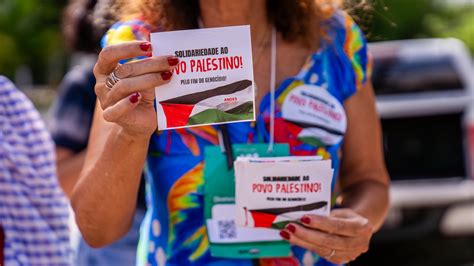 Ato em Solidariedade à Palestina é realizado durante o 42º Congresso do