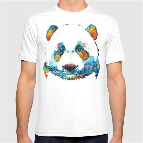 Colorful Panda Bear Art By Sharon Cummings T Shirt By Sharon Cummings