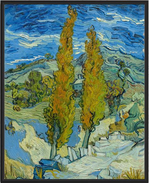 Avoi Van Gogh Art Print Poster Two Poplars In The Alpilles Near Saint