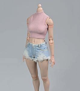 Amazon 1 6 Scale Female Clothes Female Denim Shorts Hot Pants Clothing For 12inch PH TBL JO