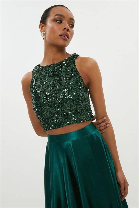 Tops Sleeveless Sequin Top Coast Sequins Top Outfit Sequin Top