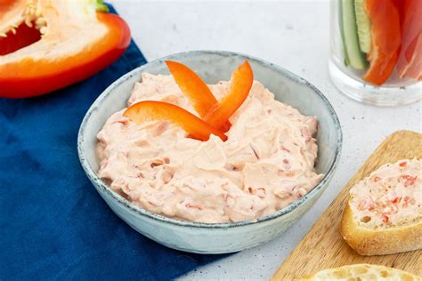 Paprika Frischkäse Dip Rezept