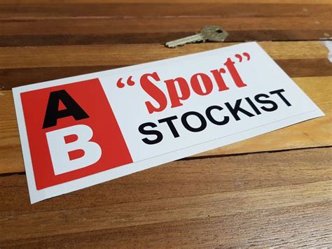 Ab Sport Stockist Race Car Sticker 200mm