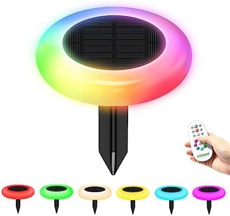 Intelamp Colorful Solar Lights Outdoor Color Changing Solar Lights