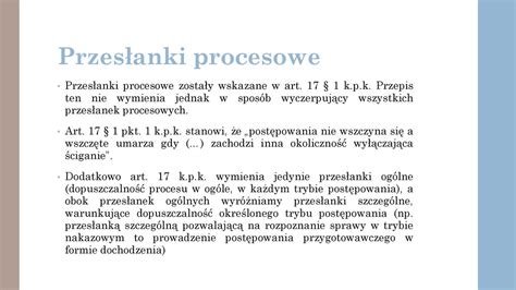 Przesłanki procesowe ppt pobierz