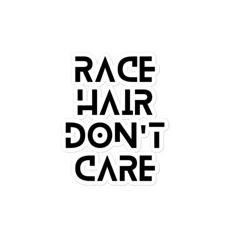 Race Hair Don T Care Sticker Red Mountain Funding