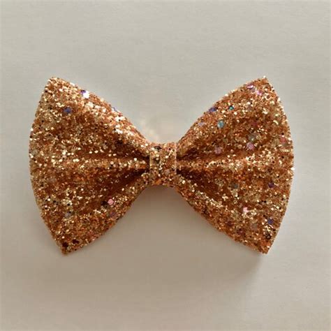 Gold Pink And Black Glitter Bow Tie Gold And Pink Glitter Etsy