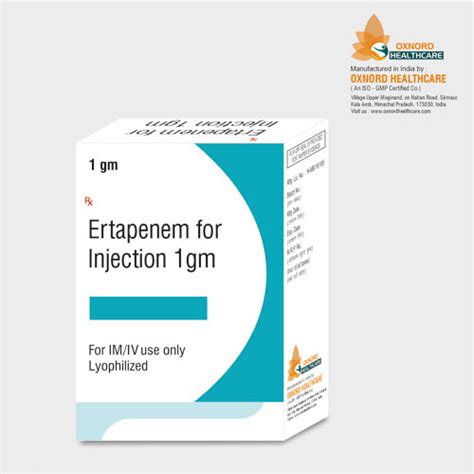 Ertapenem Gm Injection Oxnord Healthcare