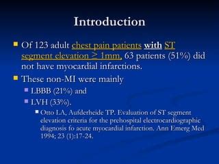 ST Segment Elevations in ECG | PPT